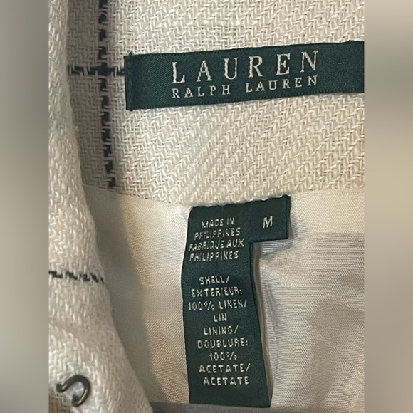 Ralph Lauren Linen Plaid Jacket - Size Medium - Picture 3 of 3